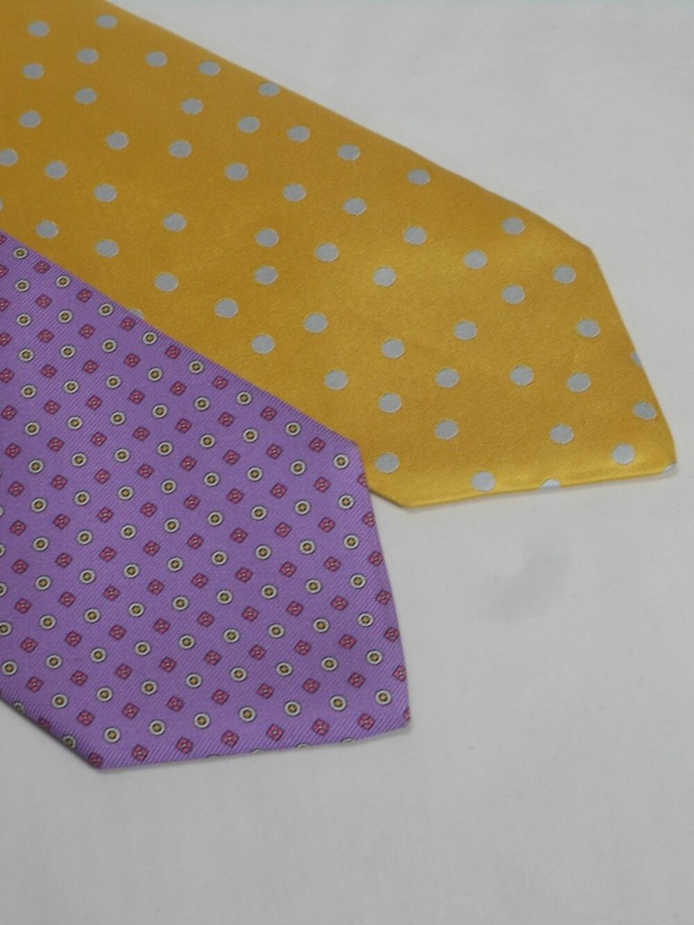 2 gorgeous Eton made in Italy all silk ties